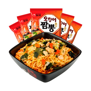 NONGSHIM 农心 鱿鱼海鲜面 124g*5袋