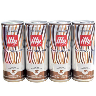 illy 意利 咖啡饮料 卡布奇诺 250ml*4罐