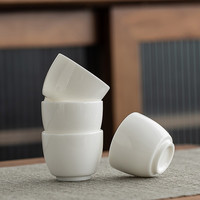 金镶玉 家用简约羊脂玉白瓷 礼盒装瓷沁香茶具