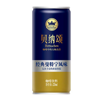 贝纳颂 咖啡饮料 经典曼特宁风味 228ml*24罐