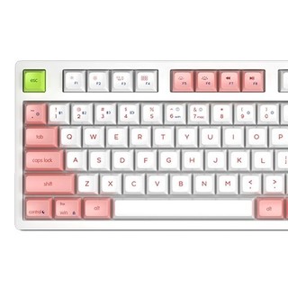 SKYLOONG 87键 蓝牙双模机械键盘 樱花 极客巧克力光青轴 RGB