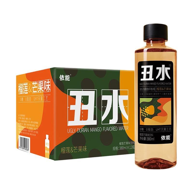 yineng 依能 丑水 果味饮料 榴莲&芒果味 380ml*12瓶