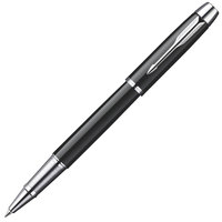 PARKER 派克 IM系列 拔帽宝珠笔 纯黑丽雅白夹 0.7mm 单支装