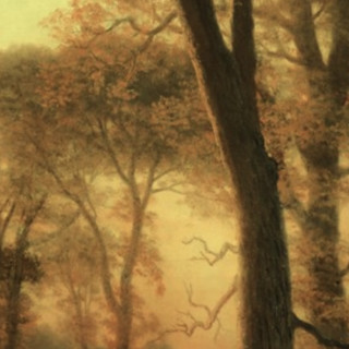 弘舍 阿尔伯特·比尔史伯特《森林之光》65x80cm 1864 油画布 闪耀金实木框