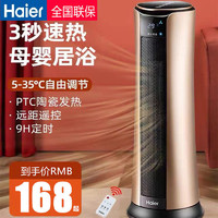 Haier 海尔 取暖器家用暖风机客厅电暖气省电速热小型热风神器立式电暖风