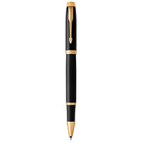 PARKER 派克 IM系列 拔帽宝珠笔 纯黑丽雅金夹 2015款 0.7mm 单支装