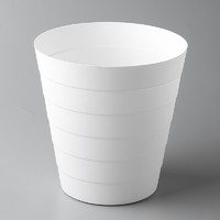 木丁丁宜家风垃圾桶干湿分类家用厨房厕所卫生间收纳桶大小号纸篓 灰色