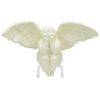 稀奇 瞿广慈《彩虹天使·霓》12x39x15(h)cm 2010 玻璃钢 米白