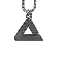 PEAK 匹克 三角形项链 68cm 银色