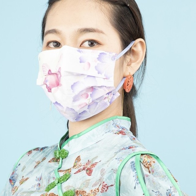 故宫文创 一次性防护口罩 28片 花香伴蝶