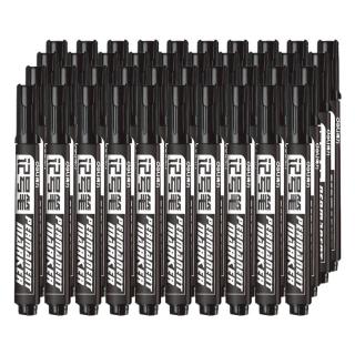 deli得力6881单头油性记号笔黑色50支装