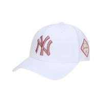 MLB 美国职棒大联盟 男女款棒球帽 32CPIG 白色粉标NY 可调节