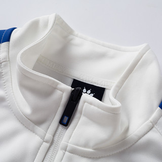KELME卡尔美 奥莱运动外套男针织休足球训练夹克西班牙人武磊同款（XXXL/190、白彩蓝）
