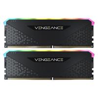 USCORSAIR 美商海盗船 复仇者RGB RS系列 DDR4 3600HMz RGB 台式机内存 灯条 黑色 32GB 16GB*2 CMG32GX4M2D3600C18