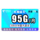 中国电信 长期翼卡 29元/月（65G通用流量+30G定向流量+300分钟）