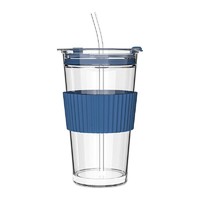 LOVWISH 乐唯诗 玻璃杯 透明+蓝圈  450ml