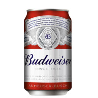 Budweiser 百威 经典醇正啤酒 330ml*24听*2箱