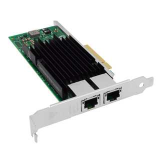EB-LINK intel英特尔X540-T2芯片PCI-E X8万兆双口服务器网卡10G电口铜缆链路聚合虚拟机