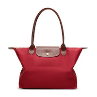 LONGCHAMP 珑骧 Le Pliage系列 ORIGINAL 女士单肩包 L2605089545 红色 中号