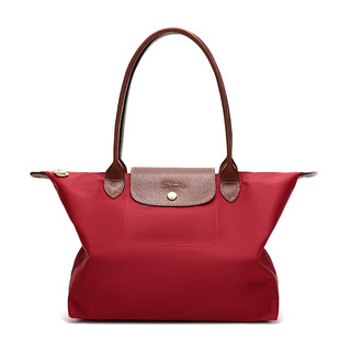 LONGCHAMP 珑骧 Le Pliage系列 ORIGINAL 女士单肩包 L2605089545 红色 中号