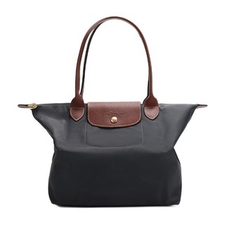 LONGCHAMP 珑骧 Le Pliage系列 ORIGINAL 女士单肩包 L2605089300 金属灰 中号