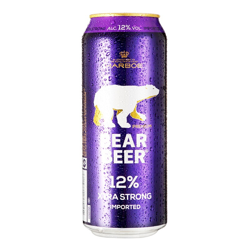 BearBeer 豪铂熊 12%浓烈啤酒 500ml*24听
