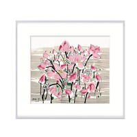 弘舍 吴冠中《映日》70x62cm 2001 宣纸 香槟银铝合金框