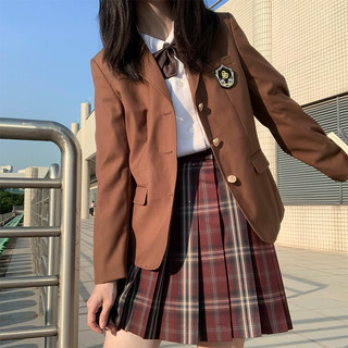 心脏地震 jk制服 寄赤 TR校供 百褶格裙