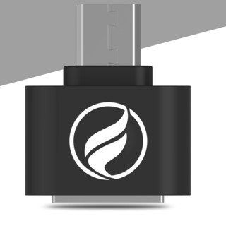 360FYB 凡亚比 USB-A转Micro-B 迷你款OTG转换头 黑色