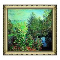 雅昌 克劳德·莫奈 Claude Monet《霍谢德家的花园在蒙裘隆》70x75cm