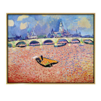 弘舍 安德烈·德兰《泰晤士河的桥》90x73cm 油画布 闪耀金实木框