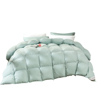 FUANNA 富安娜 米菲尔 超柔鹅绒四季被 绿色 152*210cm