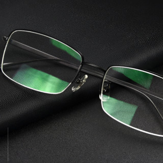 裴漾 7803 黑色纯钛眼镜框+1.60折射率 非球面镜片