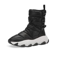 ASH 艾熙 EMY 女士中筒雪地靴 黑色/白色 38