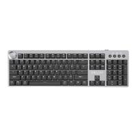 DeLUX 多彩 KS100U 104键 有线键盘 灰色 高特矮红轴 单光