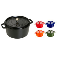 staub 珐宝 40509-835 锅具套装 4件套 烟台黑(24cm)