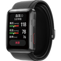 HUAWEI 华为 WATCH D 智能手表 38mm 黑色铝合金表壳 黑色塑胶表带（血压、GPS、血氧、ECG）