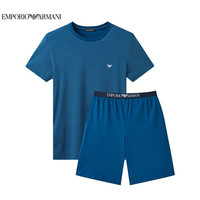 EMPORIO ARMANI 阿玛尼 男士棉质家居服 111360-1P567 BLUE-23334