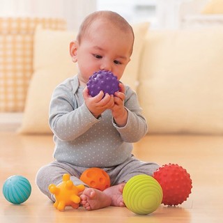 infantino 婴蒂诺 206688 多纹理感知球 6个装 6个月以上