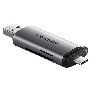 UGREEN 绿联 读卡器typec高速usb3.0多功能便携多合一读取sd内存卡TF安卓