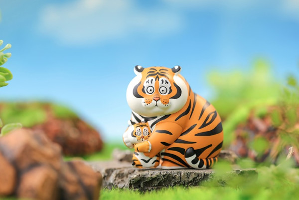 盲盒控52toys不二马大叔我不是胖虎系列之胖虎带娃盲盒手办