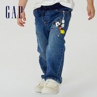 Gap 盖璞 男幼童印花直筒牛仔裤