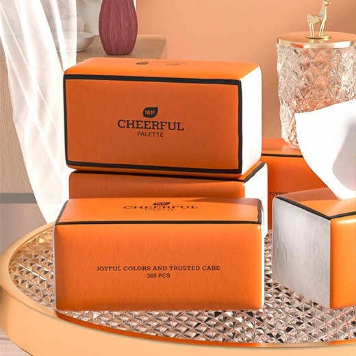 植护 抽纸 悦色橙 4层 360张*20包