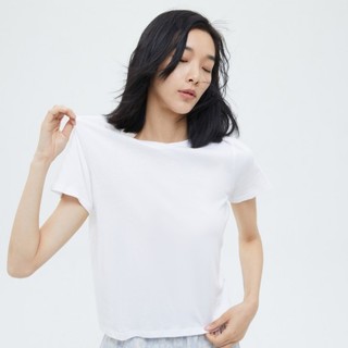 Gap 盖璞 女士圆领短袖T恤 699019 白色 XS