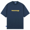 WASSUP 男士圆领短袖T恤 SS18T001 藏青色  S