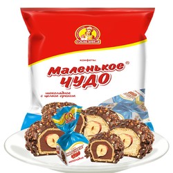 slavyanka 斯拉夫 榛子巧克力夹心糖果500g 俄罗斯进口代可可脂巧克力婚庆糖果喜糖