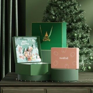 质零 电热暖水袋圣诞礼盒限定版 墨绿色