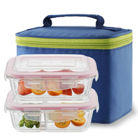 SUPOR 苏泊尔 TK2002E 保鲜盒套装 610ml+590ml 透明盖