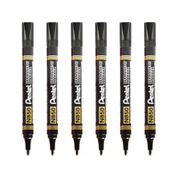 Pentel 派通 N850 圆头油性记号笔 黑色 6支装