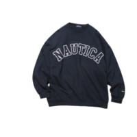 NAUTICA 诺帝卡 白帆系列 男女款圆领卫衣 KW1403 海军蓝 L